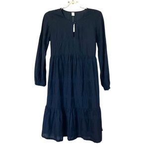 Old Navy Blue Embroidered Maternity Dress Size S